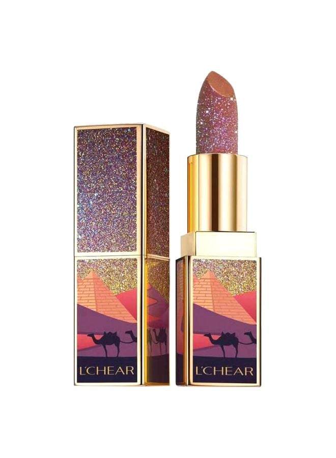 L'CHEAR - Metallic Shine Lipstick 01 Golden Rose - Image 1