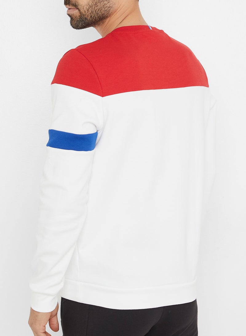 le coq sportif - Tri Crew N1 Sweatshirt Optical White - Image 1