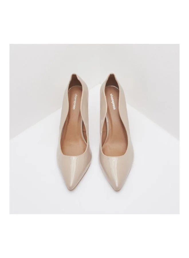 shoexpress D'Orsay Stiletto Heeled Pumps Beige