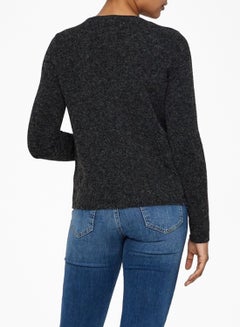 VERO MODA Fluffy Cardigan Black  - Image 2