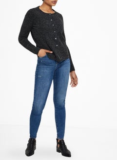 VERO MODA Fluffy Cardigan Black  - Image 1
