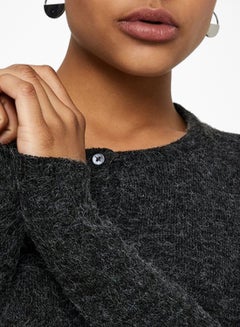 VERO MODA Fluffy Cardigan Black  - Image 4