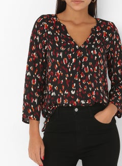 VERO MODA Animal Print Blouse Cabernet  - Image 1