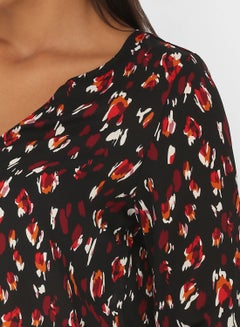 VERO MODA Animal Print Blouse Cabernet  - Image 4