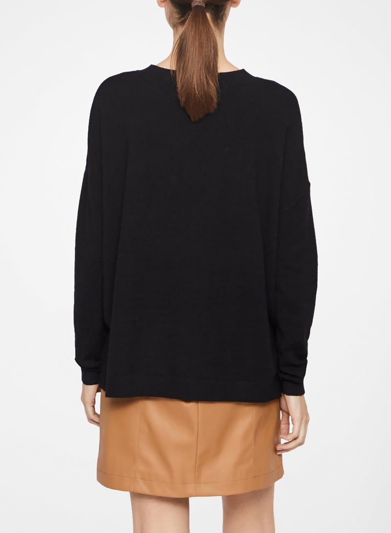 VERO MODA Button Detail Sweater Black  - Image 2