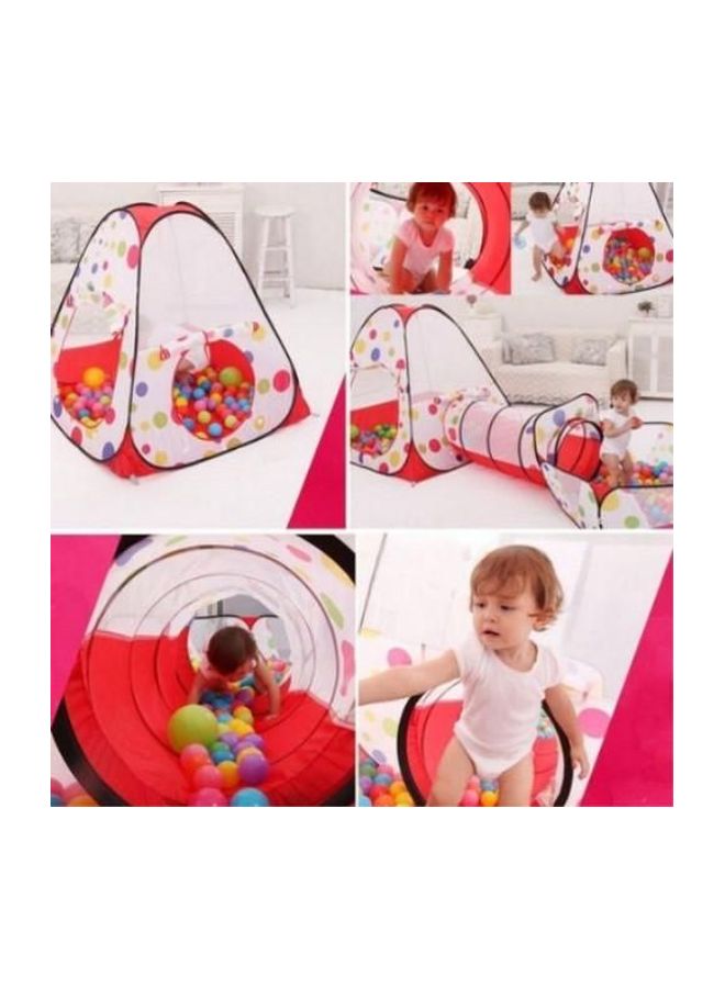3-Piece Crawling Tunnel Tent House Set With Carriage Bag  - Image 5