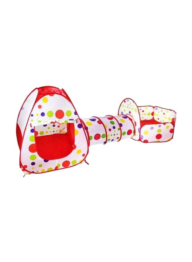 3-Piece Crawling Tunnel Tent House Set With Storage Bag  - Image 1