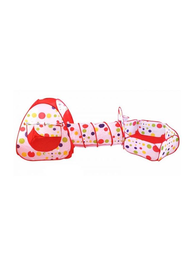 3-Piece Crawling Tunnel Tent House Set With Storage Bag  - Image 2