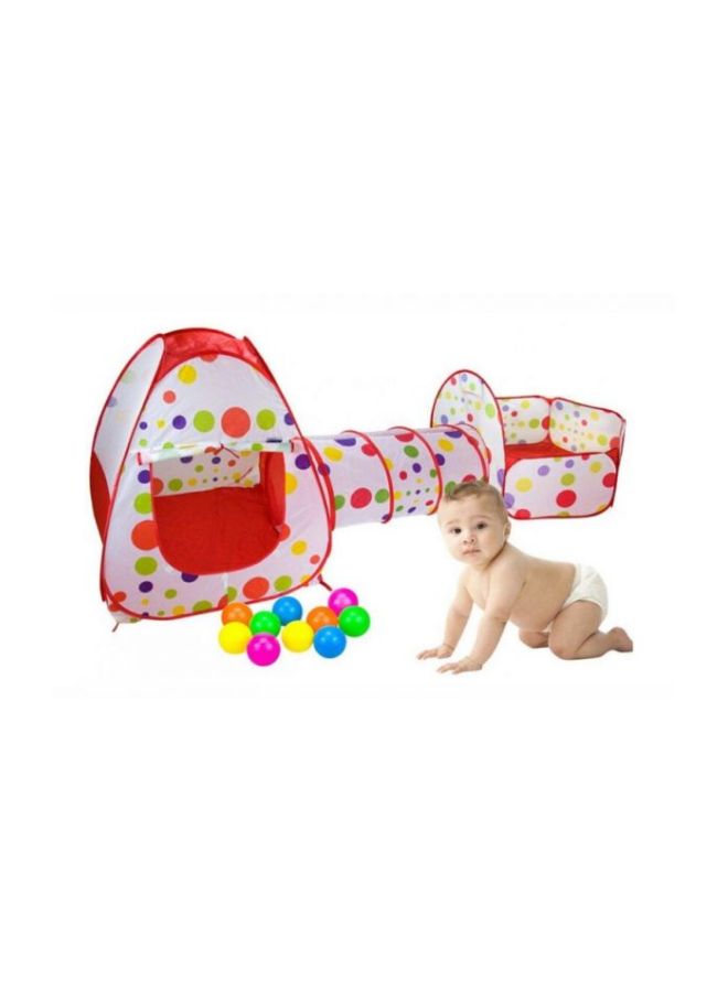 3-Piece Crawling Tunnel Tent House Set With Storage Bag JQ0031-XX  - Image 4