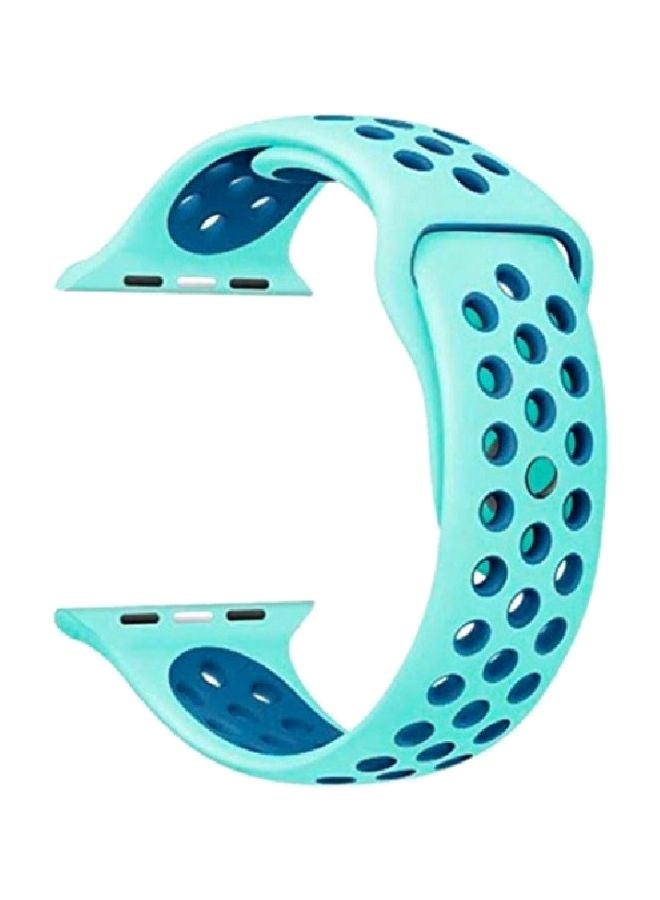 MARGOUN - Silicone Nike Design Sport Band for Apple Watch 38/40/41mm Blue - Image 1