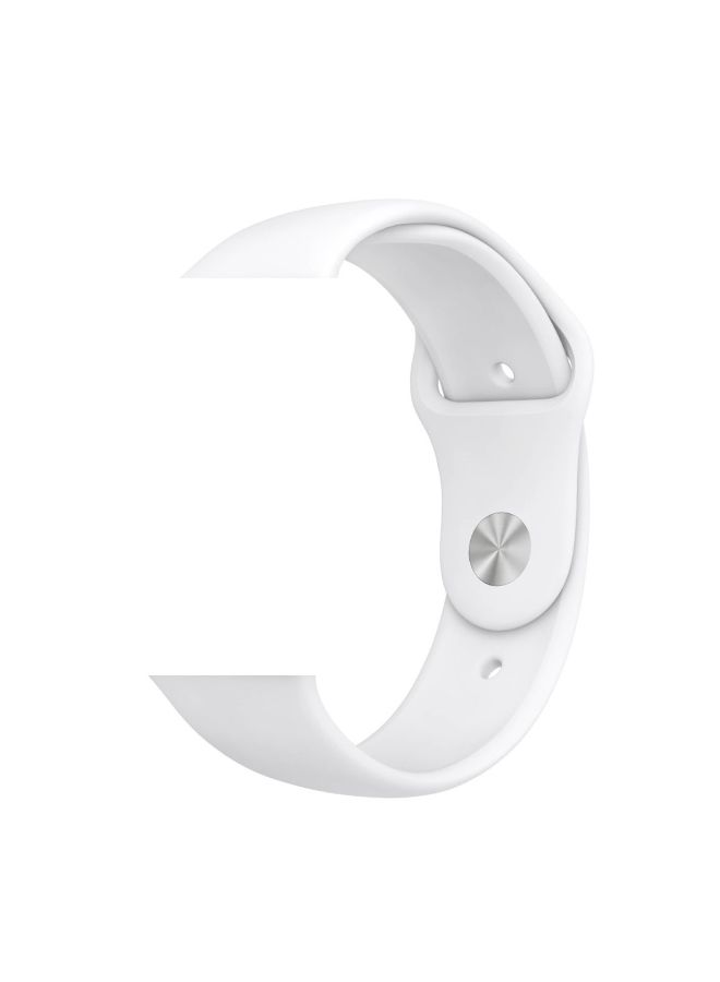 MARGOUN - Apple Watch Band 38mm/40mm/41mm Silicone Sport Watch Strap White - Image 1