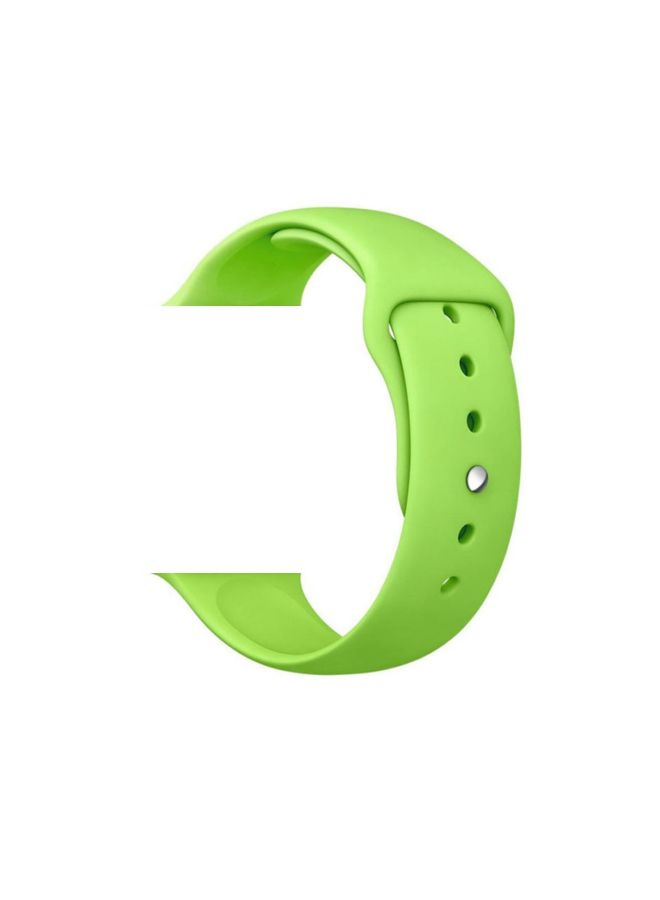 MARGOUN - Apple Watch Band 42mm/44mm/45mm Silicone Sport Watch Strap Light Green - Image 1