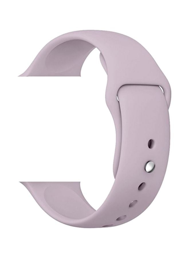 MARGOUN - Apple Watch Band 42mm/44mm/45mm Silicone Sport Watch Strap Purple - Image 1