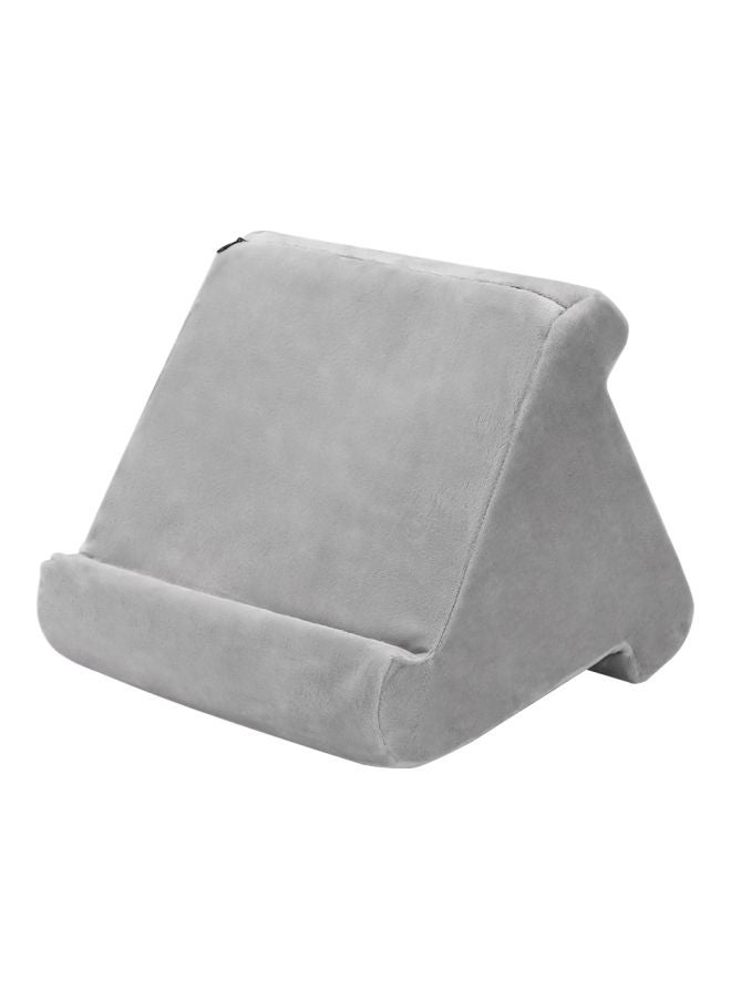 Generic - Soft Pillow Lap Stand And Multi-Angle Support for iPads, Tablets, E-Book Reader, Smartphones, Books Foam Grey 27cm - Image 1