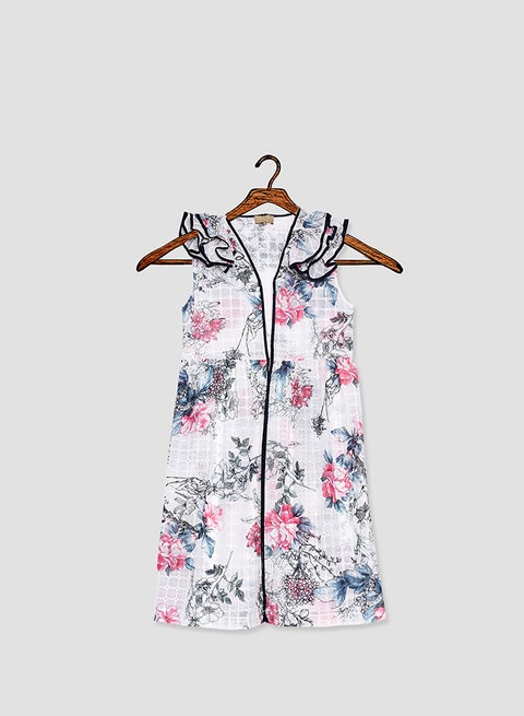 Multi LayeSleeve Jacket Multicolour