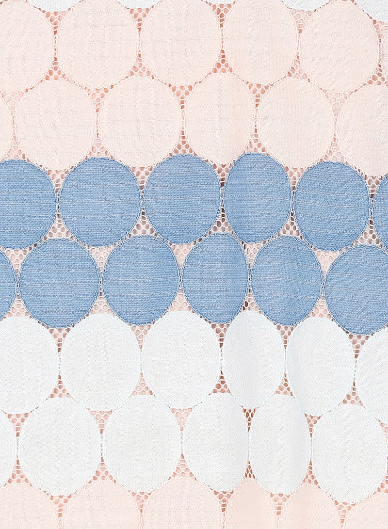 Multi Circular Patterned Top Multicolour