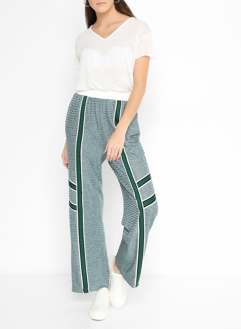 Iconic Elasticated Waist Tape Detailed Pants Multicolour - Image 1
