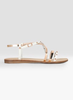 Lizabel Studded Sandals White Leather - v1571489114/N30795693V_1