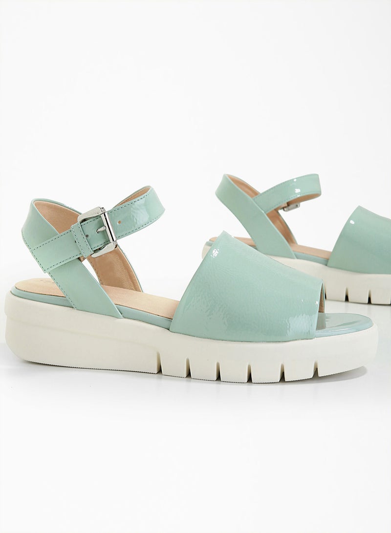 GEOX Wimbley Sand A Sandals Lt Green  - Image 4