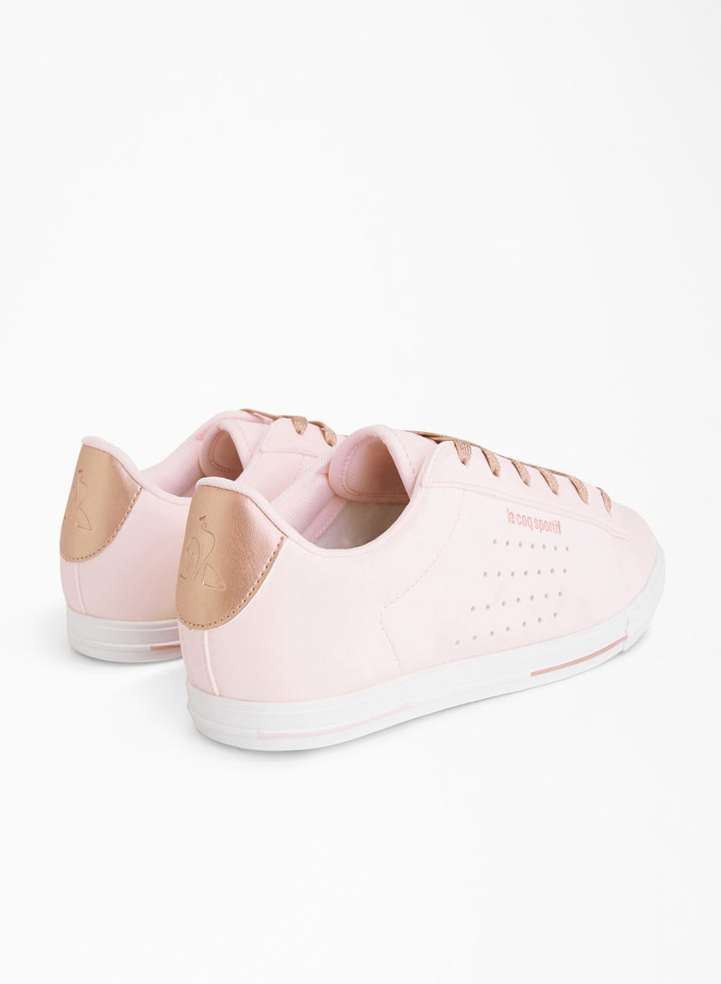 le coq sportif - Agate Boutique Low Top Sneakers Nubuck Cloud Pink - Image 1