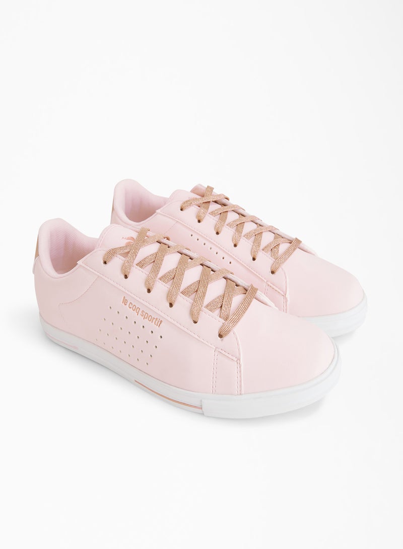le coq sportif - Agate Boutique Low Top Sneakers Nubuck Cloud Pink - Image 1