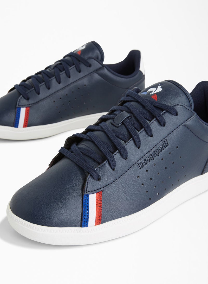le coq sportif - Courtstar Sport Low Top Sneakers Blue/Optical White - Image 1