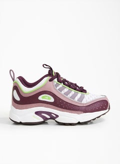 Reebok Daytona DMX II Low Top Sneakers White/Semi Solar Green/Eggplant  - Image 1