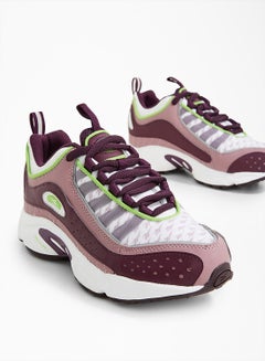 Reebok Daytona DMX II Low Top Sneakers White/Semi Solar Green/Eggplant  - Image 4