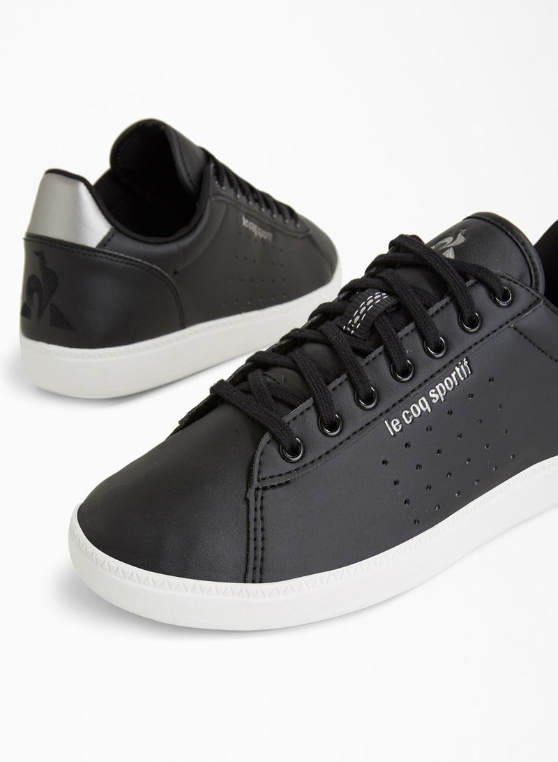 le coq sportif - Courtstar Premium Low Top Sneakers Black - Image 1