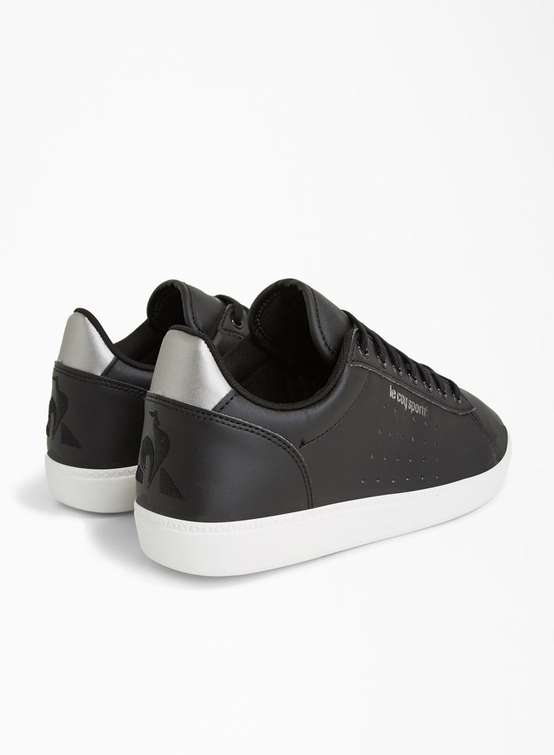 le coq sportif - Courtstar Premium Low Top Sneakers Black - Image 1