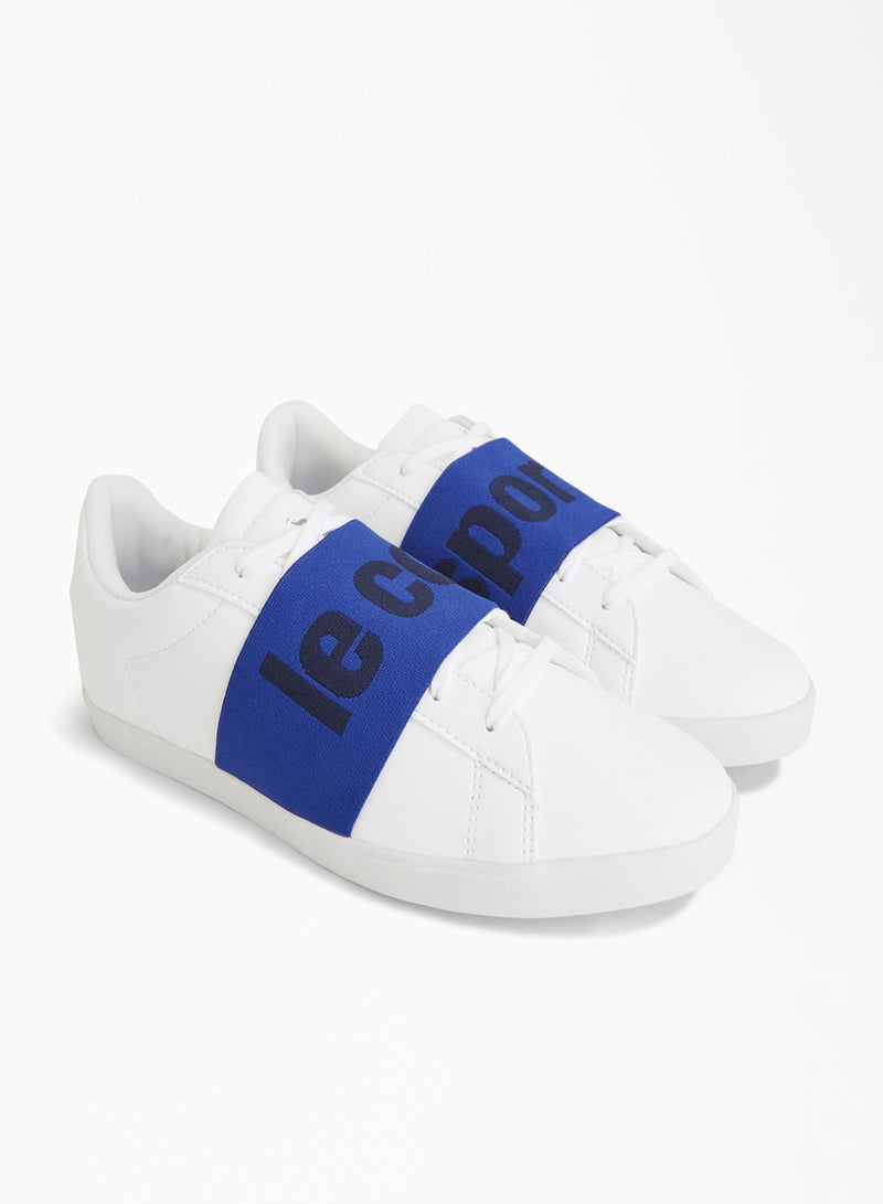 le coq sportif - Agate Big Logo Low Top Sneakers Optical White/Cobalt - Image 1