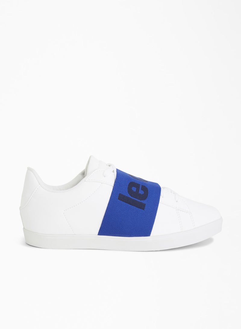 le coq sportif - Agate Big Logo Low Top Sneakers Optical White/Cobalt - Image 1