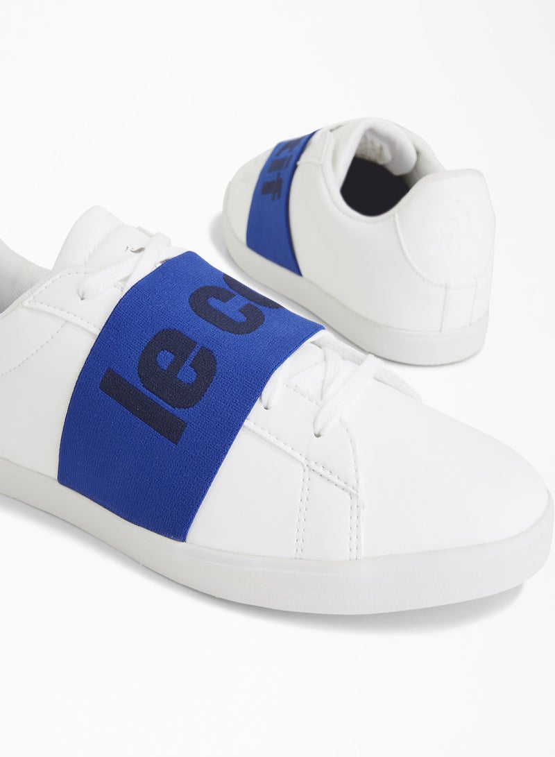 Agate Big Logo Low Top Sneakers Optical White/Cobalt - v1571491100/N30817939V_4