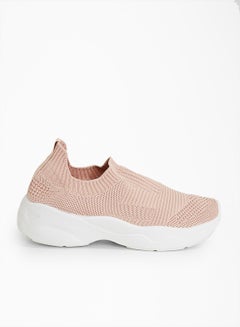 NEW LOOK Knitted Slip-Ons Pink  - Image 1