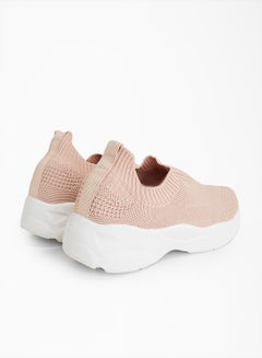 NEW LOOK Knitted Slip-Ons Pink  - Image 2