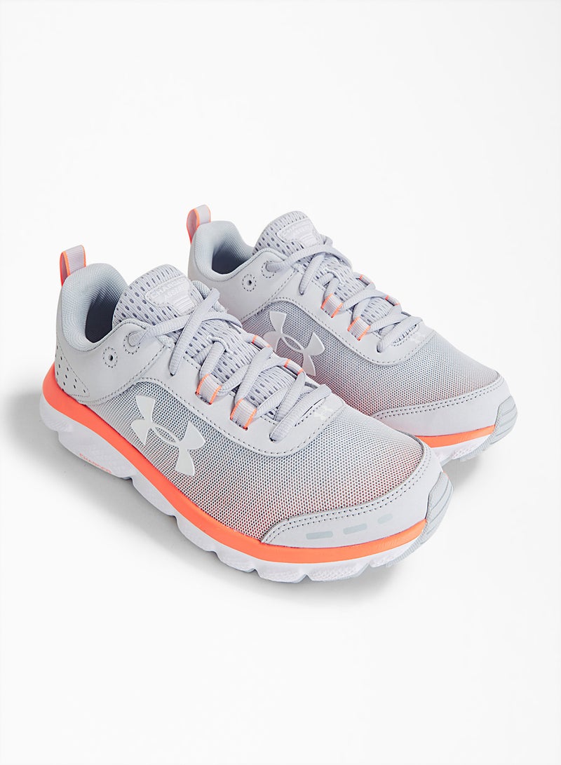 Charged Assert 8 Running Shoes Halo Gray / White / White