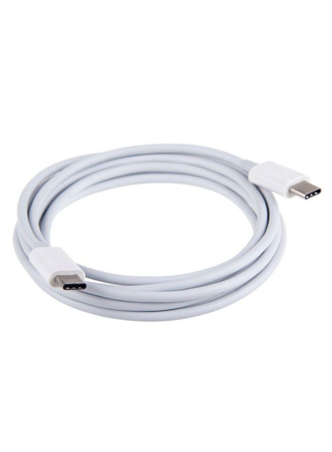 Micro USB Type-C Data Sync And Charging Cable White - Image 2