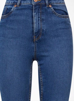 NEW LOOK 'Lift and Shape' Ripped Skinny Jeans Petrol Blue  - Image 4