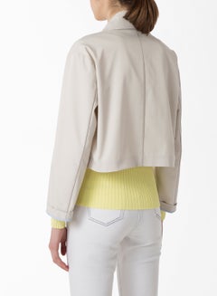 Riva Cropped Jacket Beige  - Image 2
