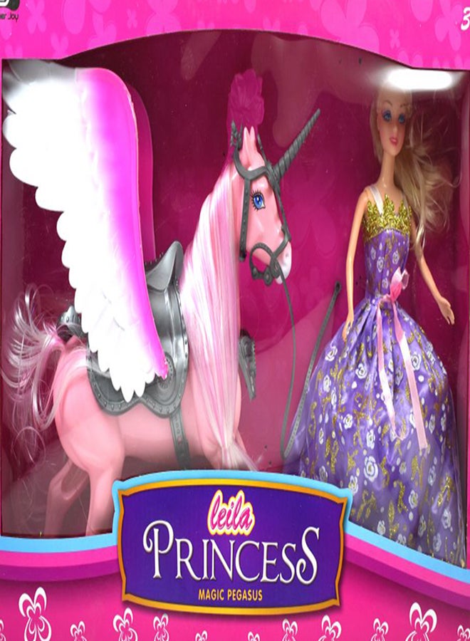 Power Joy Leila Princess And Magic Pegasus Play Set - Image 2