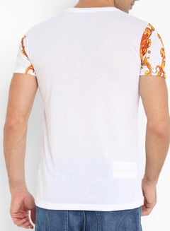 STATE 8 Baroque Print T-Shirt White/Yellow  - Image 2
