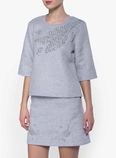 sister jane Imogene Sweatshirt Grey  - Image 1
