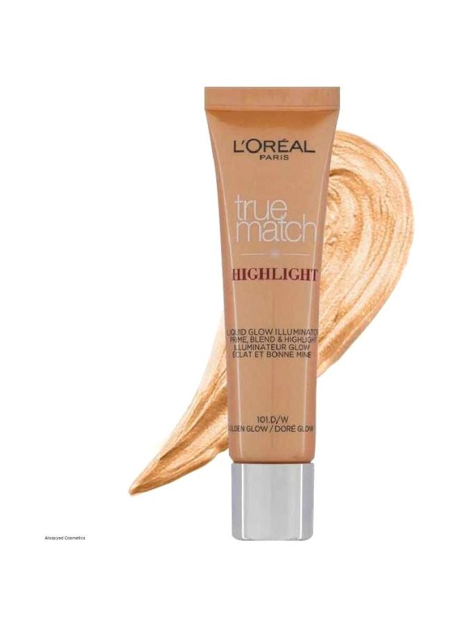 L'OREAL PARIS - True Match Liquid Glow Illuminator 101.D / W Golden Glow - Image 1