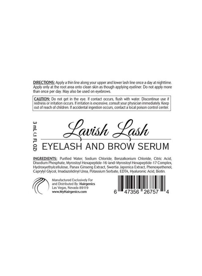 Eyelash And Brow Serum Clear