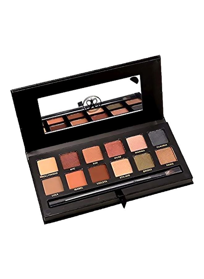 علبة ظلال عيون من 12 لوناً للاستخدام الاحترافي متعدد الألوان