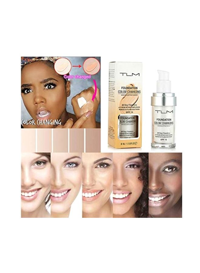 تي إل إم كريم أساس سائل بلون متغير بعامل حماية من الشمس SPF 15 أبيض - Image 5