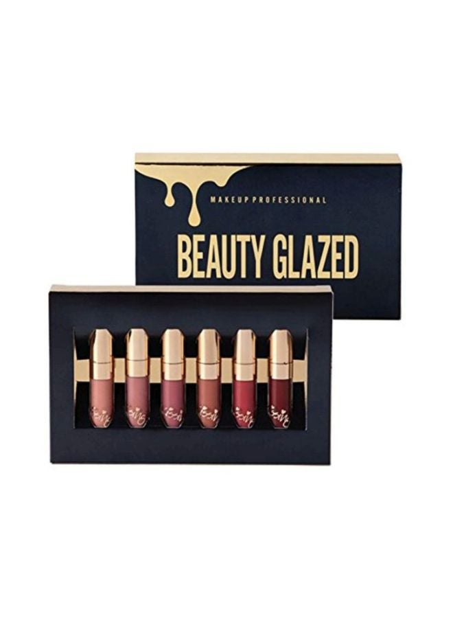 Spdoo 6-Piece Beauty Glazed Matte Lipstick Set Pink/Brown/Red - Image 2