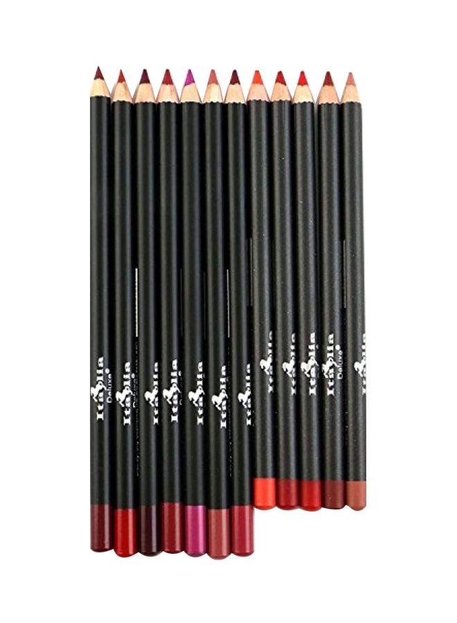 12-Piece Ultra Fine Lip Liner Set Multicolour - v1571550323/N31064050A_1