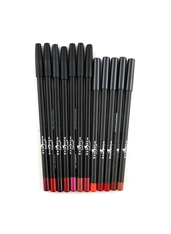 12-Piece Ultra Fine Lip Liner Set Multicolour - v1571550323/N31064050A_2