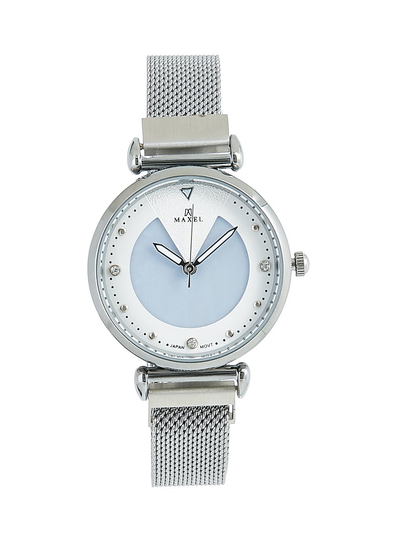 Maxel - Women's Alloy Analog Wrist Watch MG010G - 42 mm - Silver - Image 1